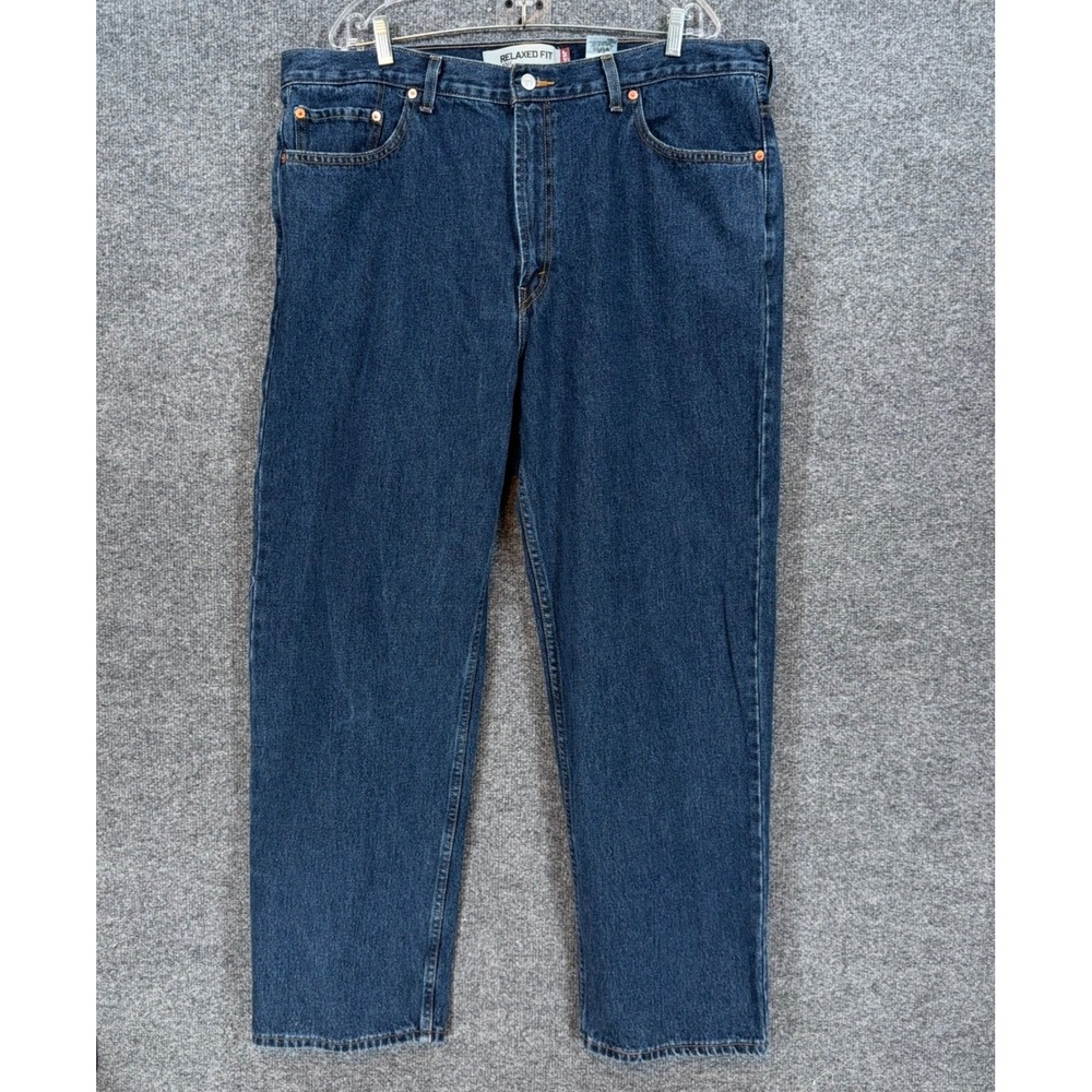 Levis 550 Jeans Mens 42x30 Dark Wash Relaxed Fit Tapered Leg Denim Pant Classic